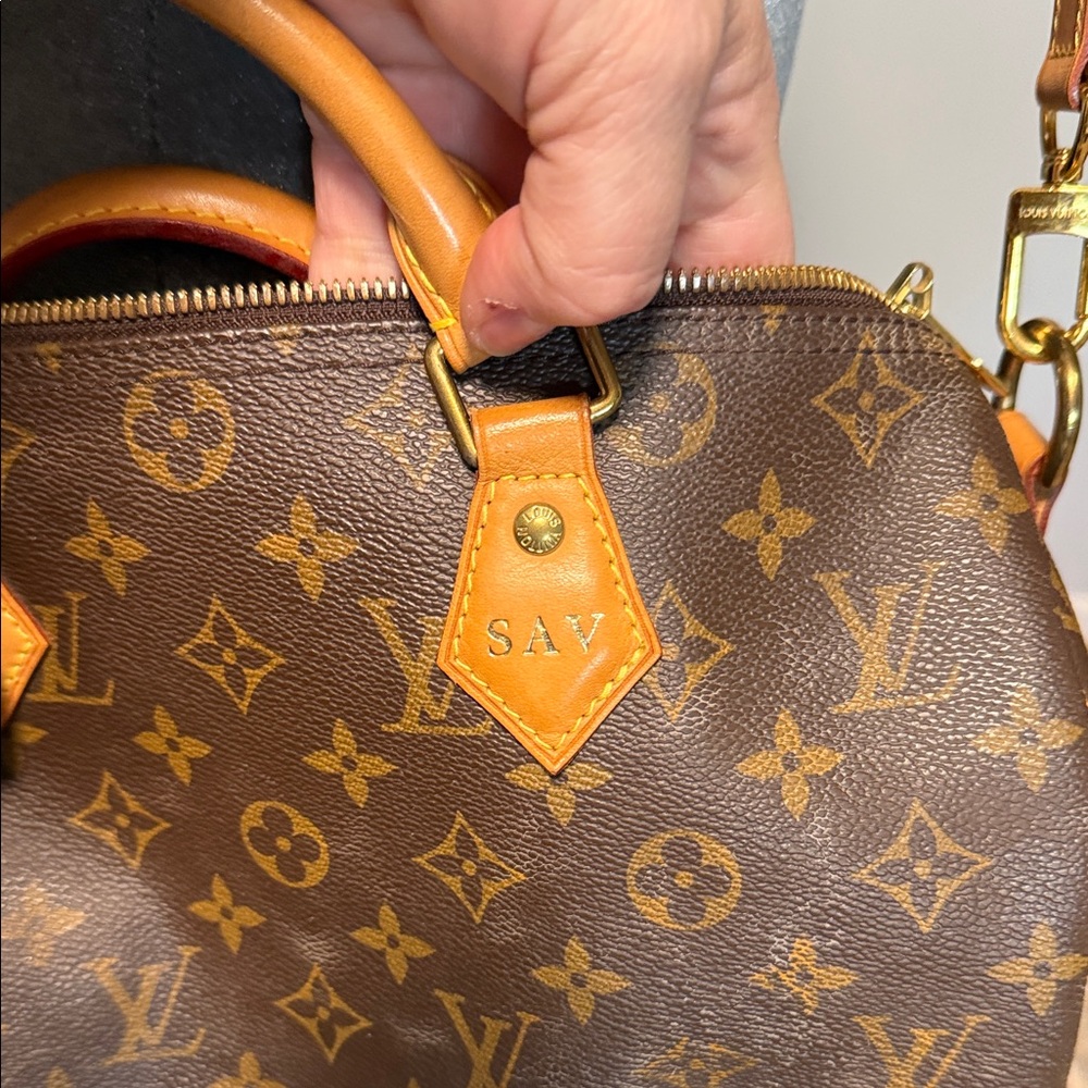 Louis Vuitton Brown Monogram Speedy 30 Bandolier - Picture 8 of 15